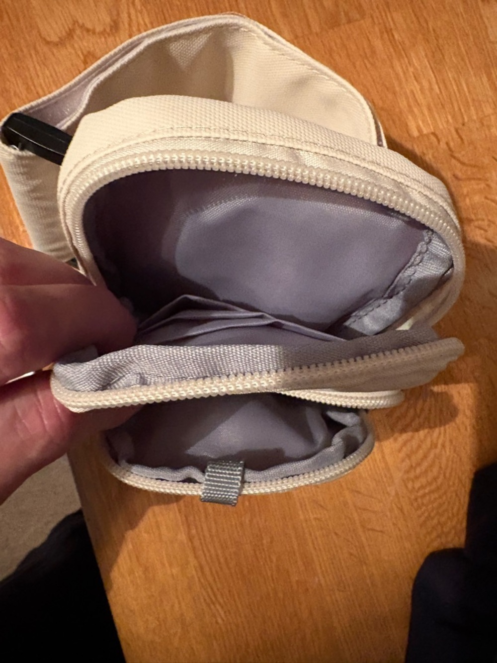 Compact Cream Mini Belt Bag for Women - Picture 7 of 11